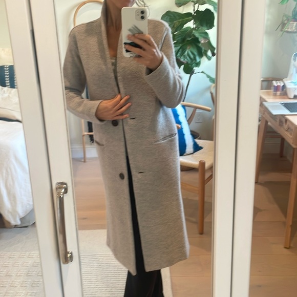 Aritzia Merino Wool coat Gray XXS - Picture 4 of 9